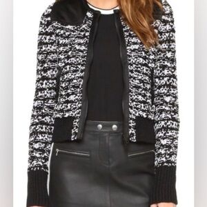 Rag & Bone “Viola” Chunky-Knit Zip Sweater-Jacket NWOT